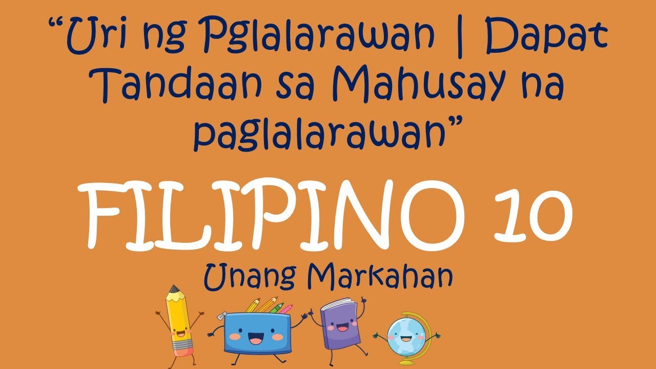 URI NG PAGLALARAWAN| PAGLALARAWAN| DAPAT TANDAAN SA PAGLALARAWAN