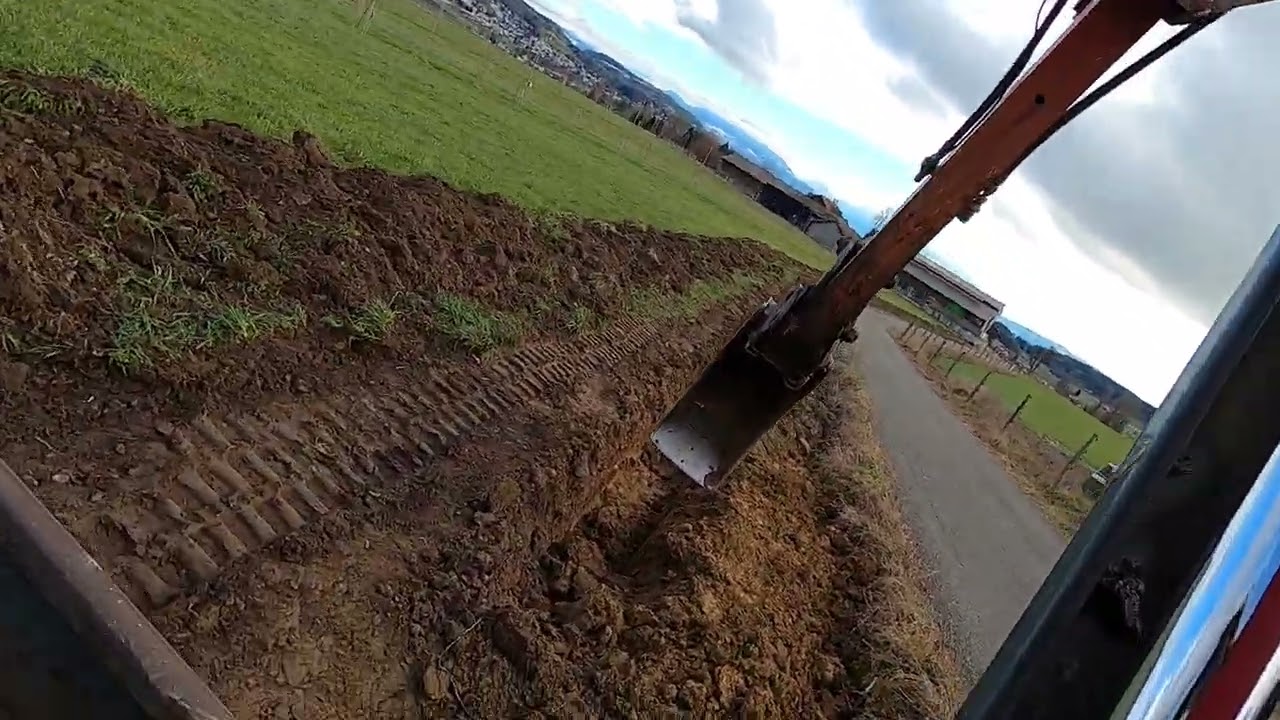 Baggern von Wassergraben Februar 2026