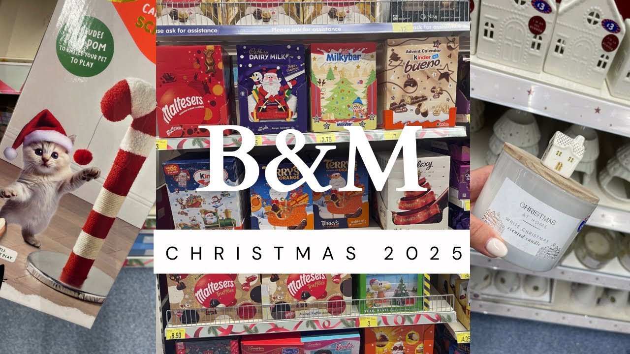 WHAT’S NEW IN B&M | CHRISTMAS DECORATIONS 🎄| ADVENT CALENDARS 2025 | CAT ITEMS 