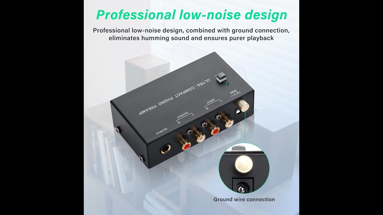 SinLoon PP400P Professional Phono Preamp Review: Dual Output & Low Noise