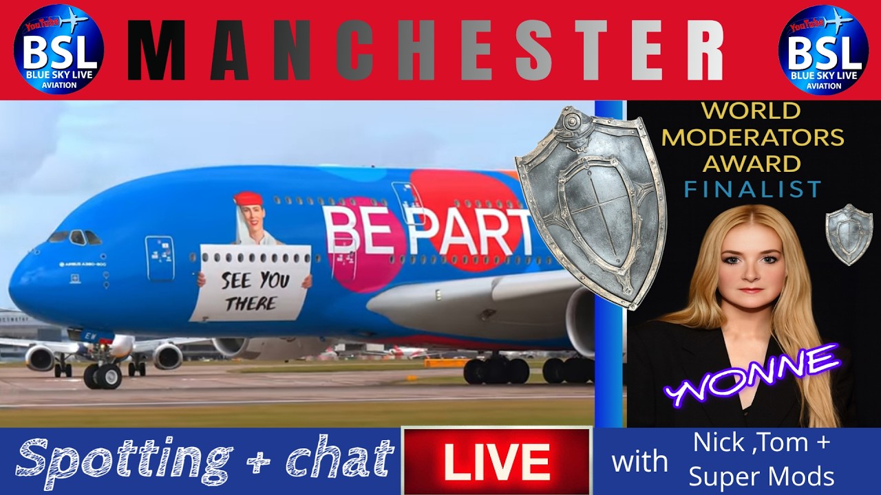 🔴Live - MANCHESTER  AIRPORT - Plane spotting and chat