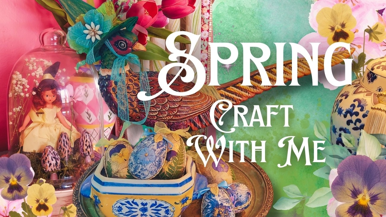 🍄Enchanting Spring Crafts in The Art Witch Cottage
