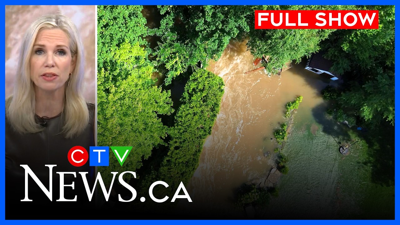 Couple loses garden and basement to severe flood | CTV News at Six for July 24, 2026
