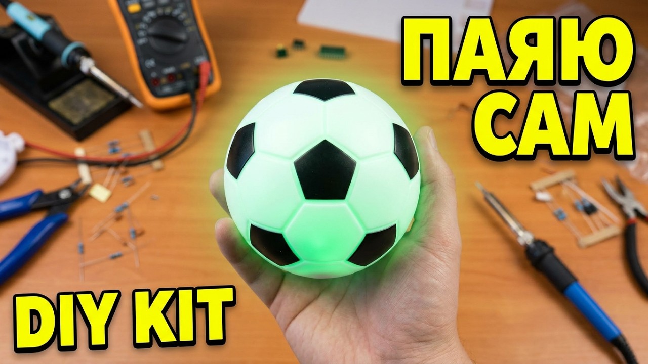 ⚡ ПАЯЮ САМ KIT DIY НАБОР КОЛОНКУ-МЯЧ ИЗ КИТАЯ 👉 СОБИРАЕМ, ТЕСТИРУЕМ ЗВУК