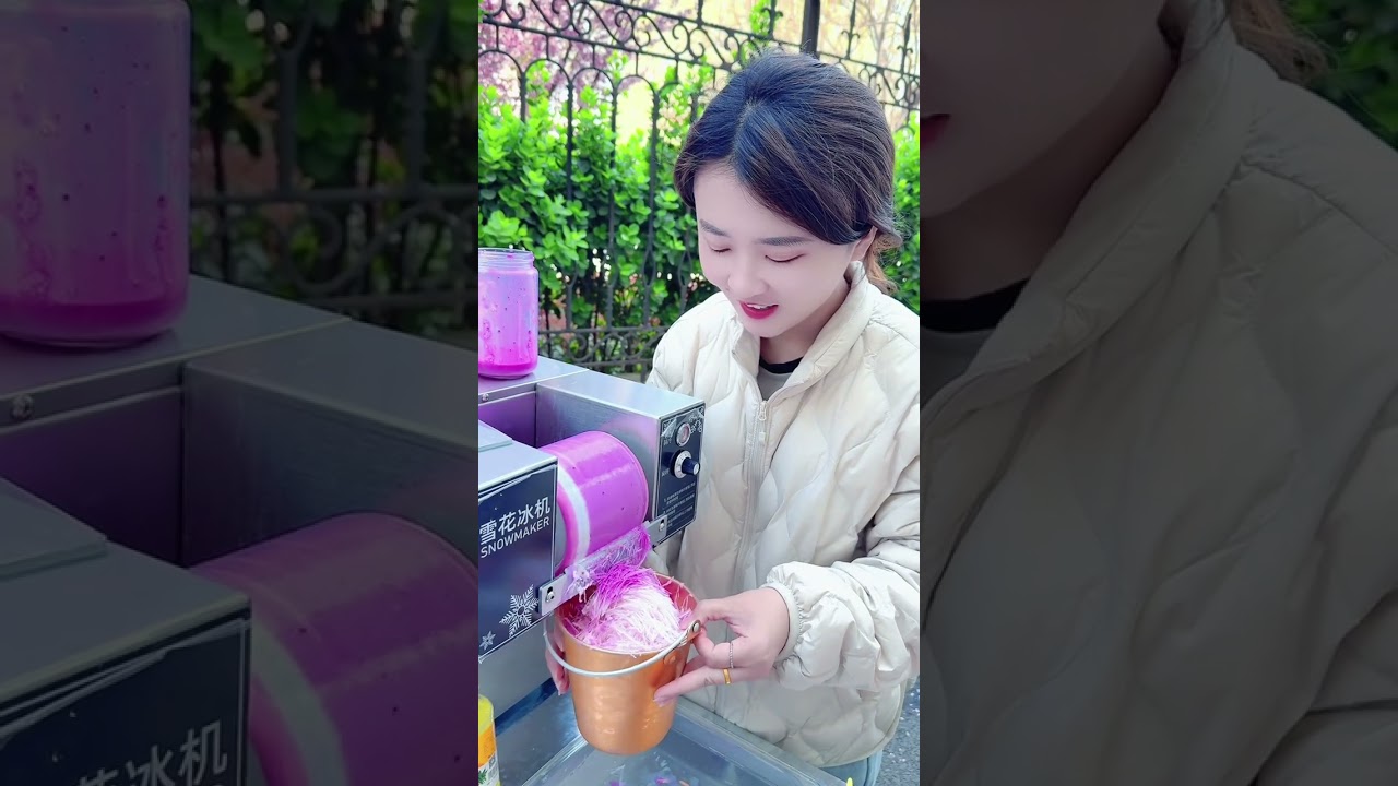摆摊夏日雪花冰#雪花冰机器 #雪花冰机 #我的摆摊日记 #记录摆摊生活