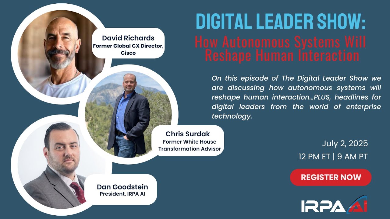The Digital Leader Show: How Autonomous Systems Will Reshape Human Interaction
