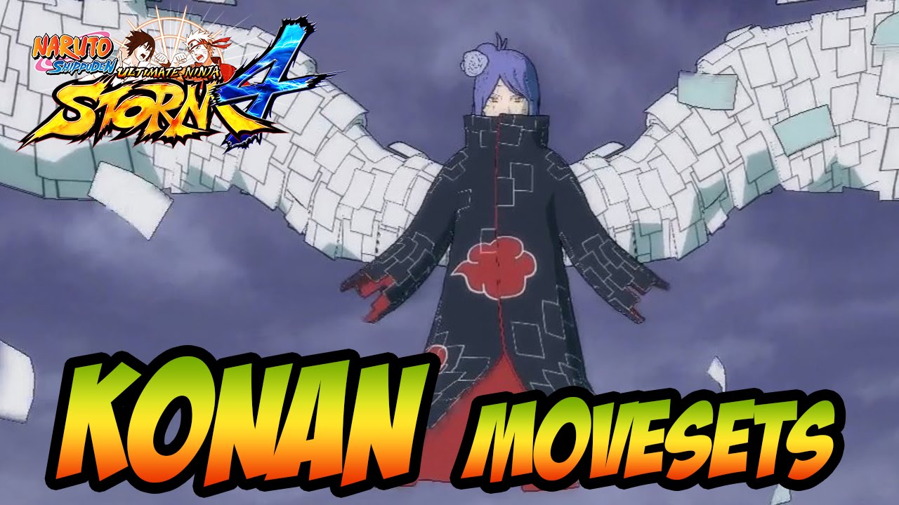 Naruto Ultimate Ninja Storm 1-4 - Konan Movesets [+DLC]