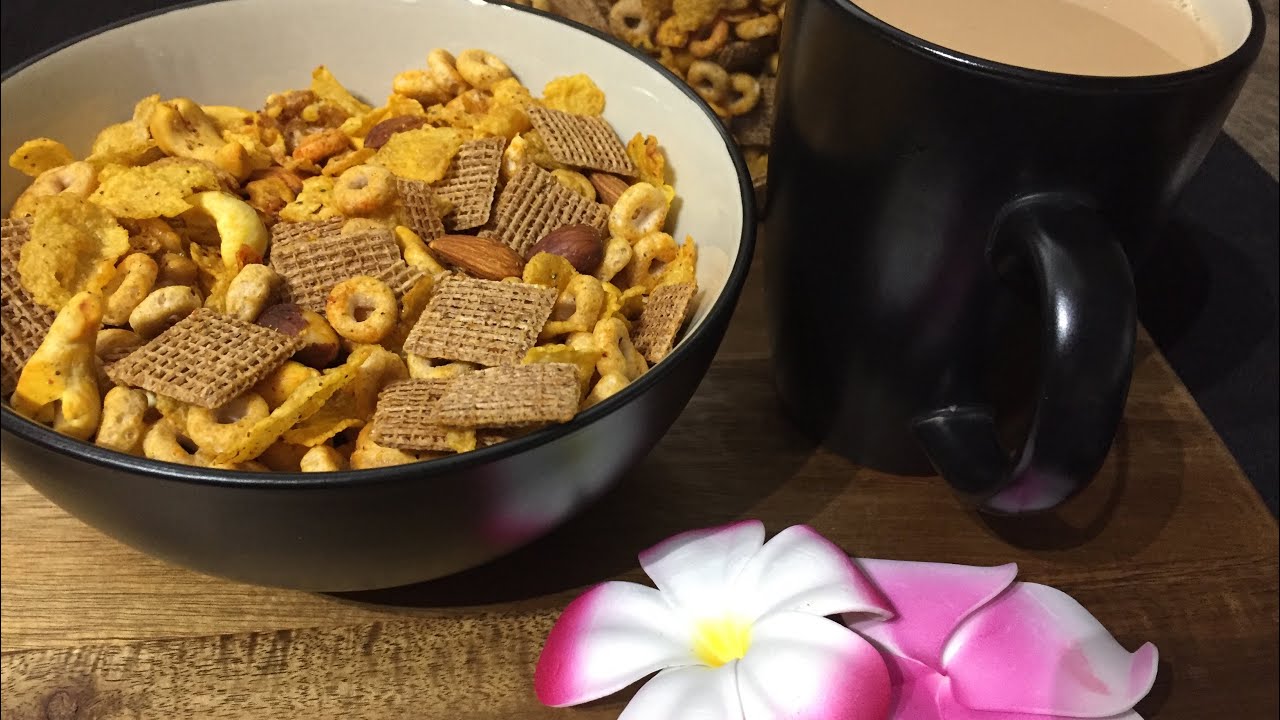 Healthy mix cereal chivda (snack ) recipe by parul