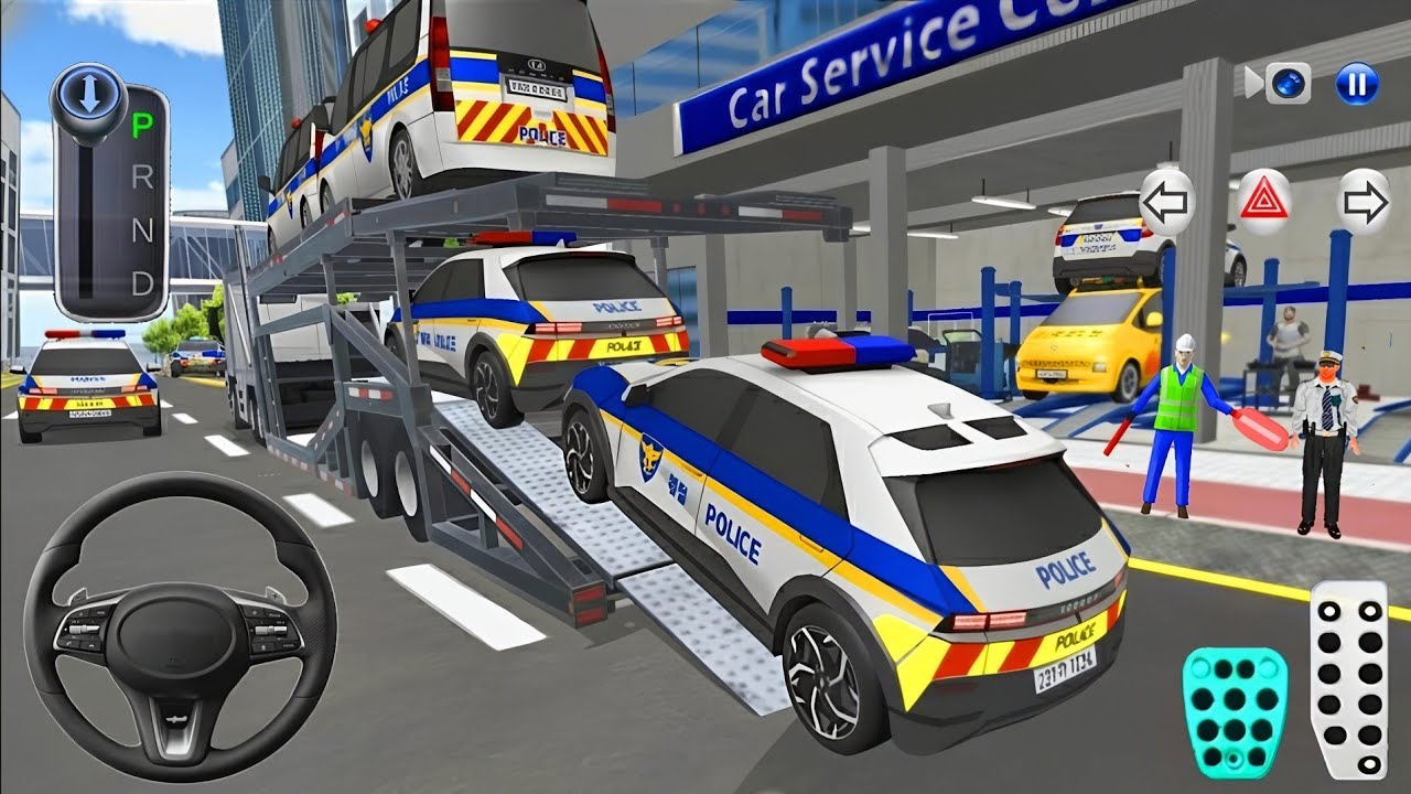 Can We Deliver These Police Cars Without a Scratch? 🚔 | Police Transport Simulator 