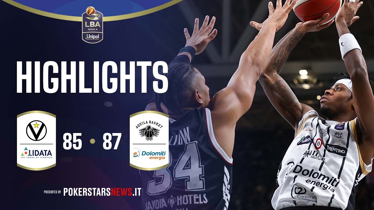 Virtus Olidata Bologna - Dolomiti Energia Trentino | PokerstarsNews Highlights Serie A Unipol 25/26