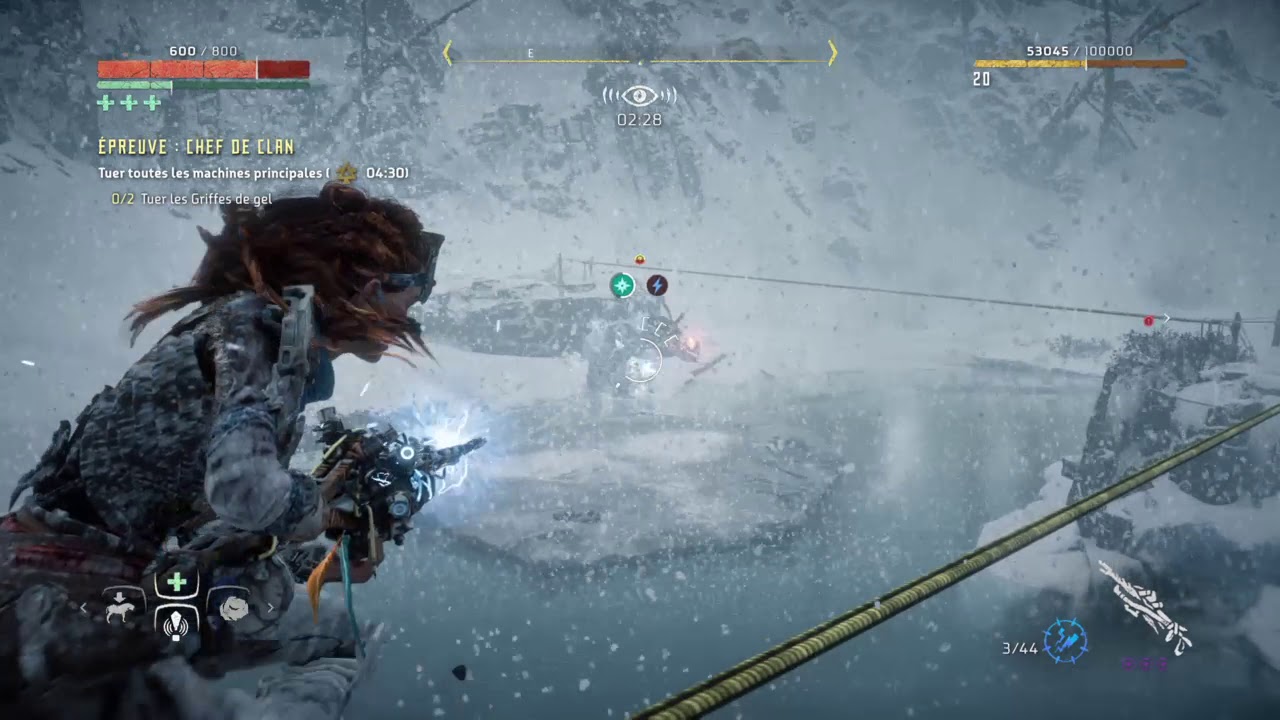Horizon Zero Dawn - The Frozen Wilds - Épreuve : chef de clan [Ultra-difficile]