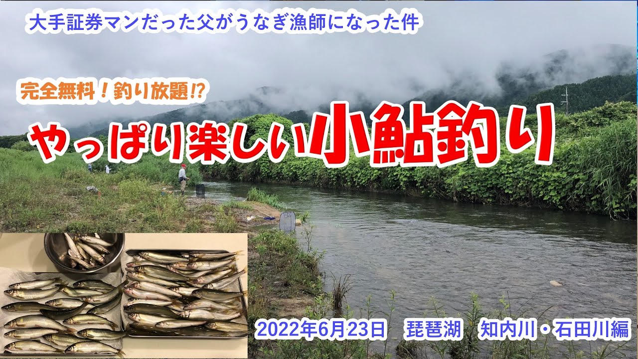 【やっぱり楽しい小鮎釣り】2023年6月23日　琵琶湖　知内川・石田川