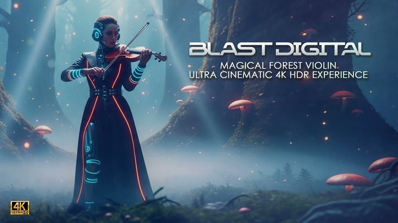 Magical Forest Violin | Ultra Cinematic 4K HDR Experience | DJ Remix Violin | Blast Digital