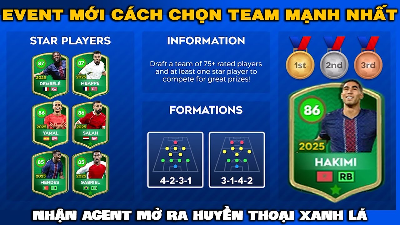 DLS 26 | Sự kiện mới cách chọn đội mạnh nhất | Thắng và mở ra huyền thoại xanh lá