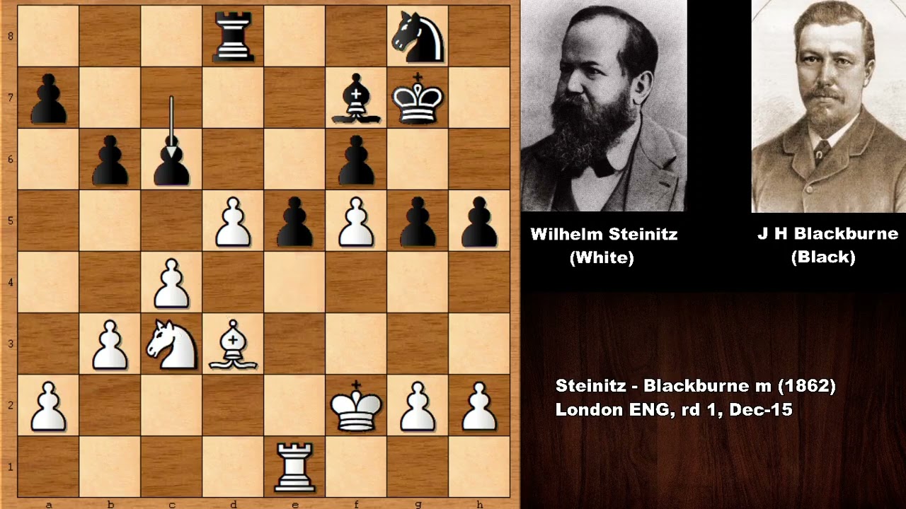 Game 1: Steinitz vs Blackburne - London (1862)
