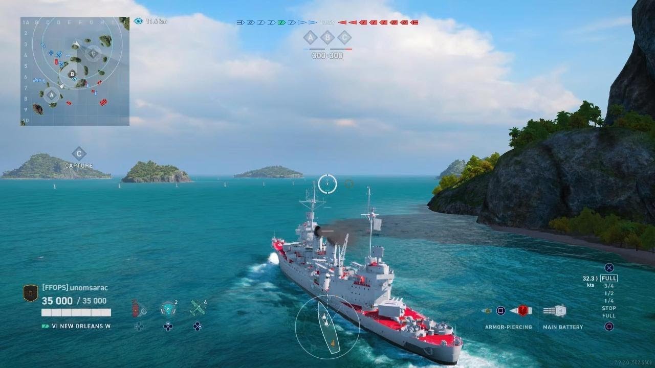 World of Warships: Legends cruiser tier 6 New Orleans