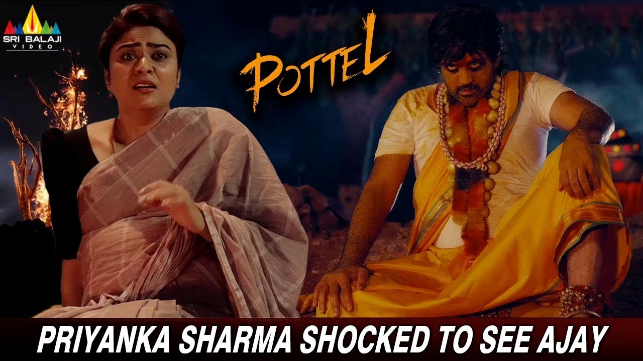 Priyanka Sharma Shocked to See Ajay | Pottel | Ajay, Yuva Chandra | Latest Hindi Dubbed Movie Scenes