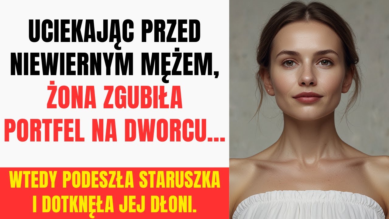 Uciekając przed niewiernym mężem, żona zgubiła portfel na dworcu… Wtedy podeszła staruszka i...