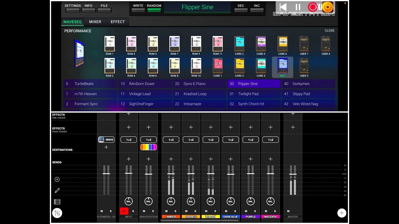 Korg iWAVESTATION Sounds Amazing Tracked in Loopy Pro - Demo for the iPad