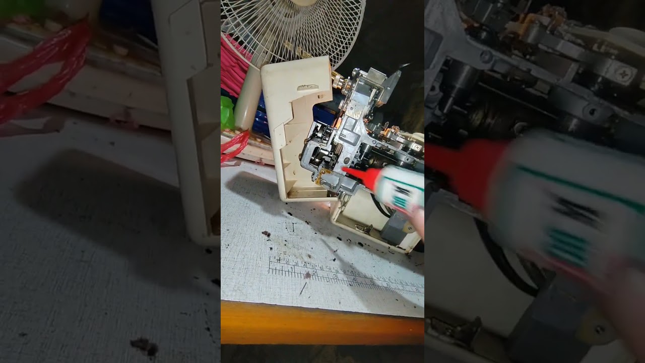 Janome edging portable sewing machine stuck up repair