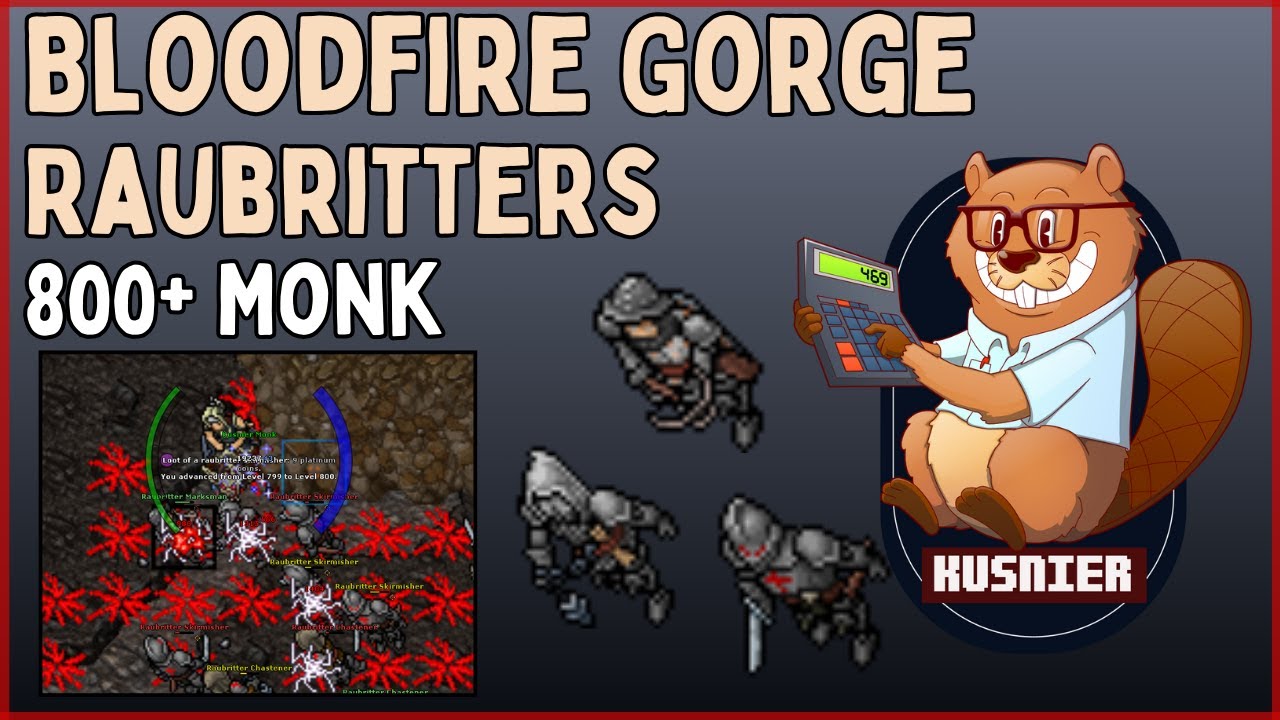 Raubritters - Bloodfire Gorge | FINALLY good! | 800+ Monk | Tibia