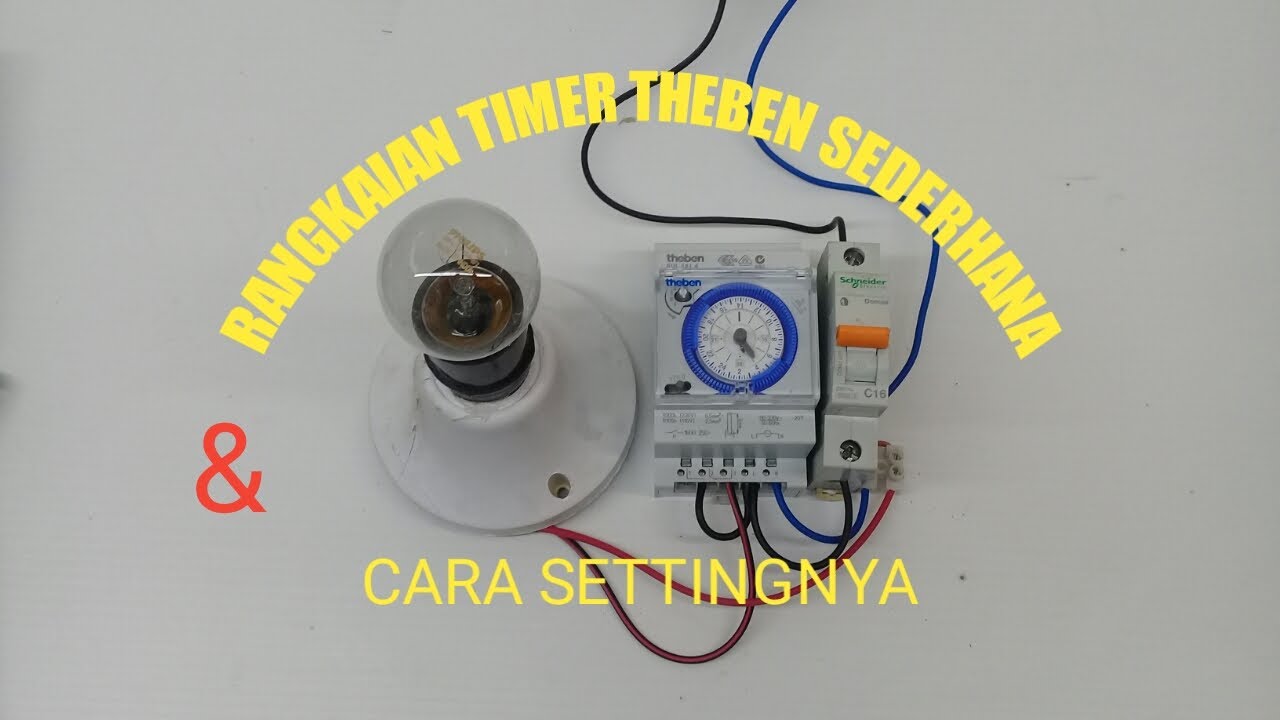RANGKAIAN TIMER THEBEN SUL 181 D SEDERHANA
