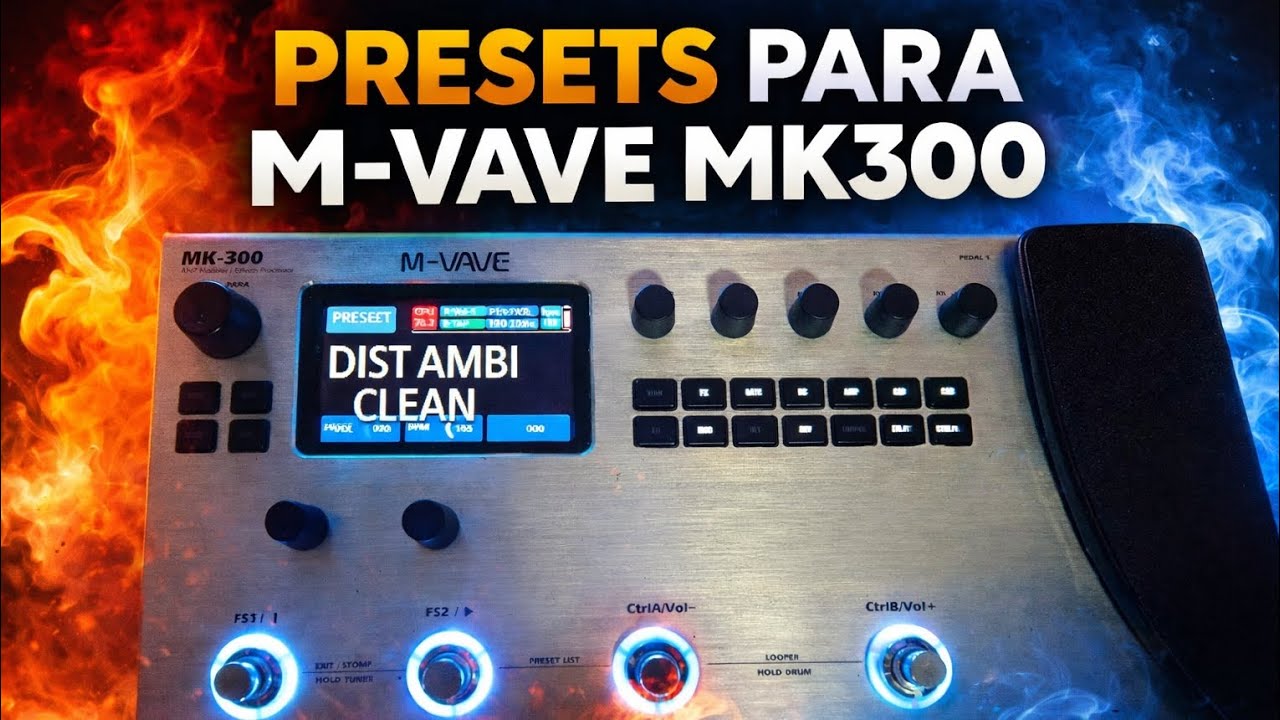 M-VAVE MK300 PRESETS (Clean, Overdrive, Ambience, Worship, Distortion)