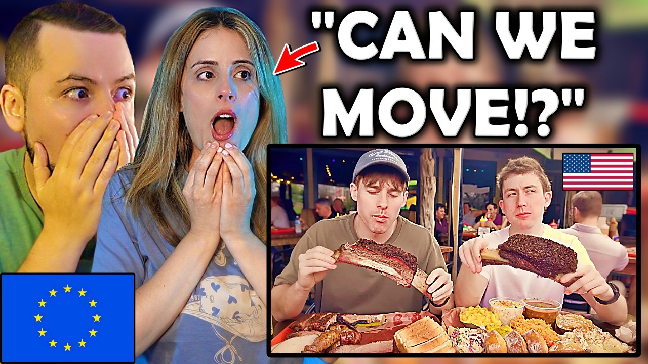 European Girl Reacts to Real Texas BBQ for the First Time