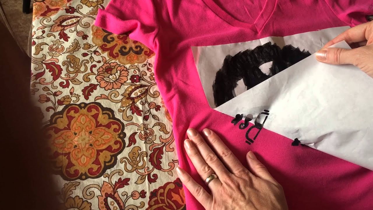 Cheap screen printing with Silhouette and freezer paper
