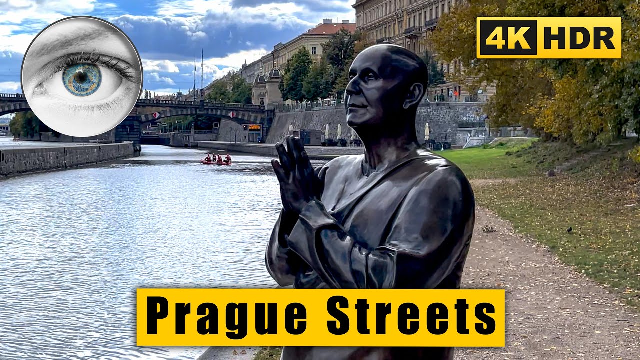 Prague steets 4k walk:  Újezd, Kampa, Malá Strana, Charles Bridge 🇨🇿 Czech Republic HDR ASMR