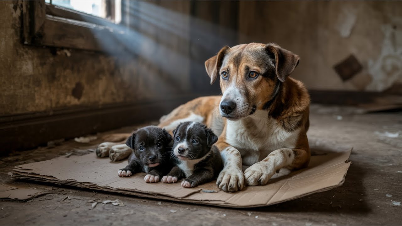 Close-Up of a Mother Dog Giving Birth to Adorable Puppies 🐶👶