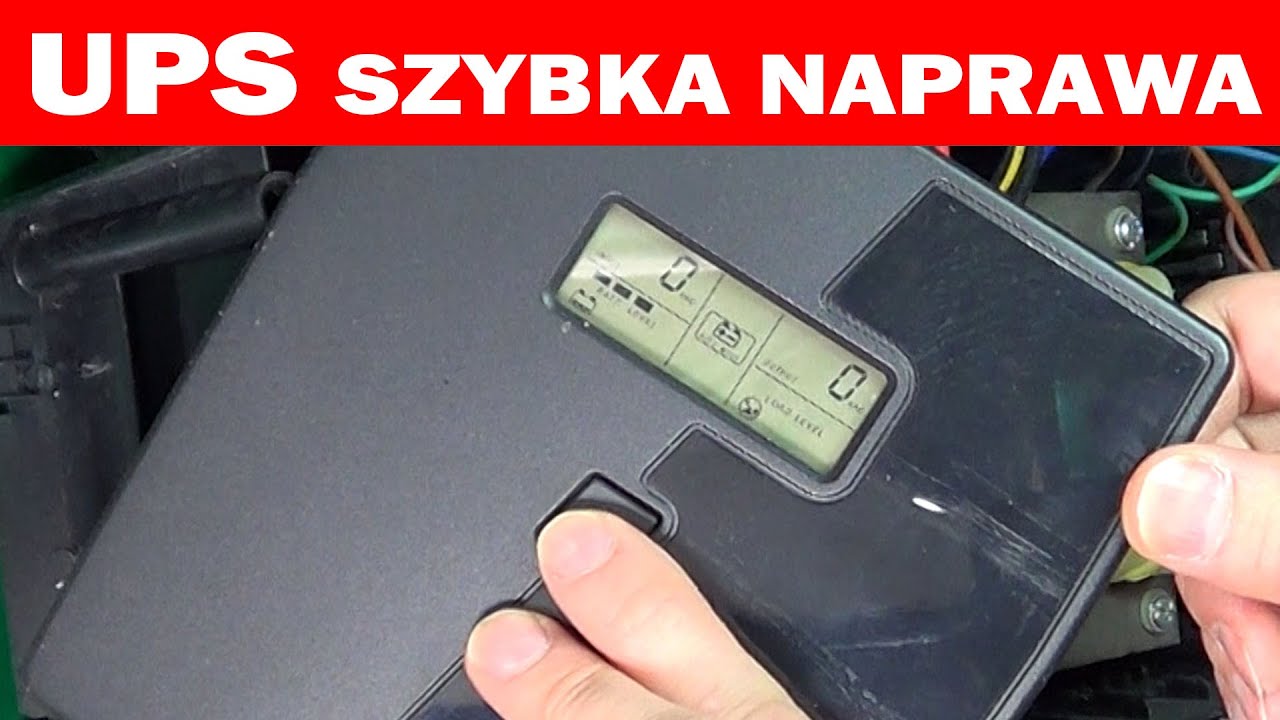Martwy UPS - częsta przyczyna i łatwa naprawa.