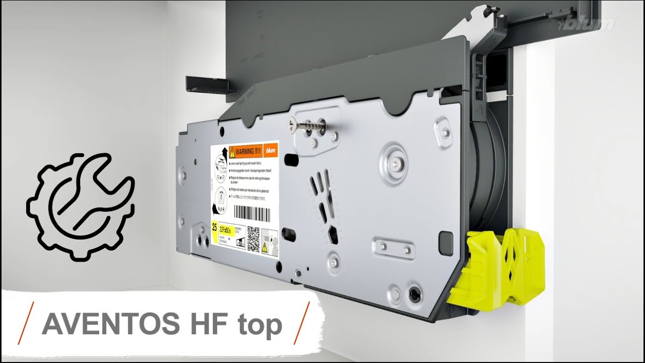 Blum AVENTOS HF top felnyíló vasalat szerelése, beállításai és leszerelése [www.butor-vasalat.hu]