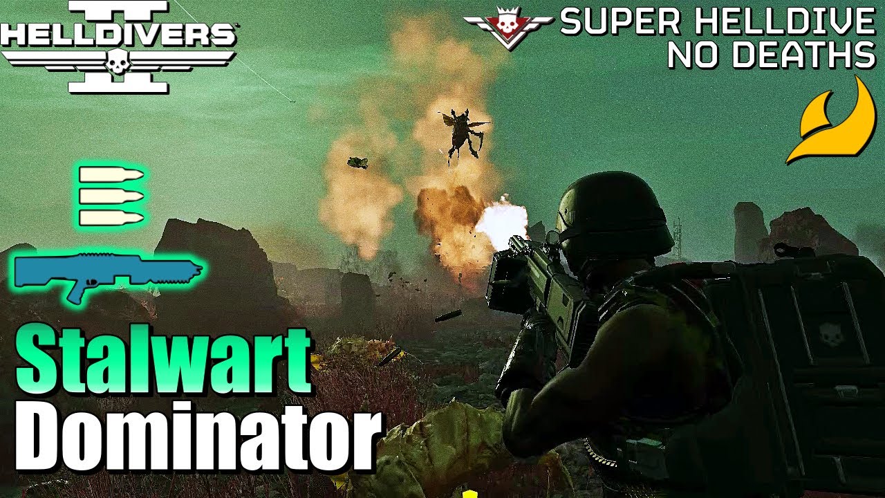 Helldivers 2 - Stalwart & Dominator Loadout Gameplay (No commentary, Max difficulty, No deaths)