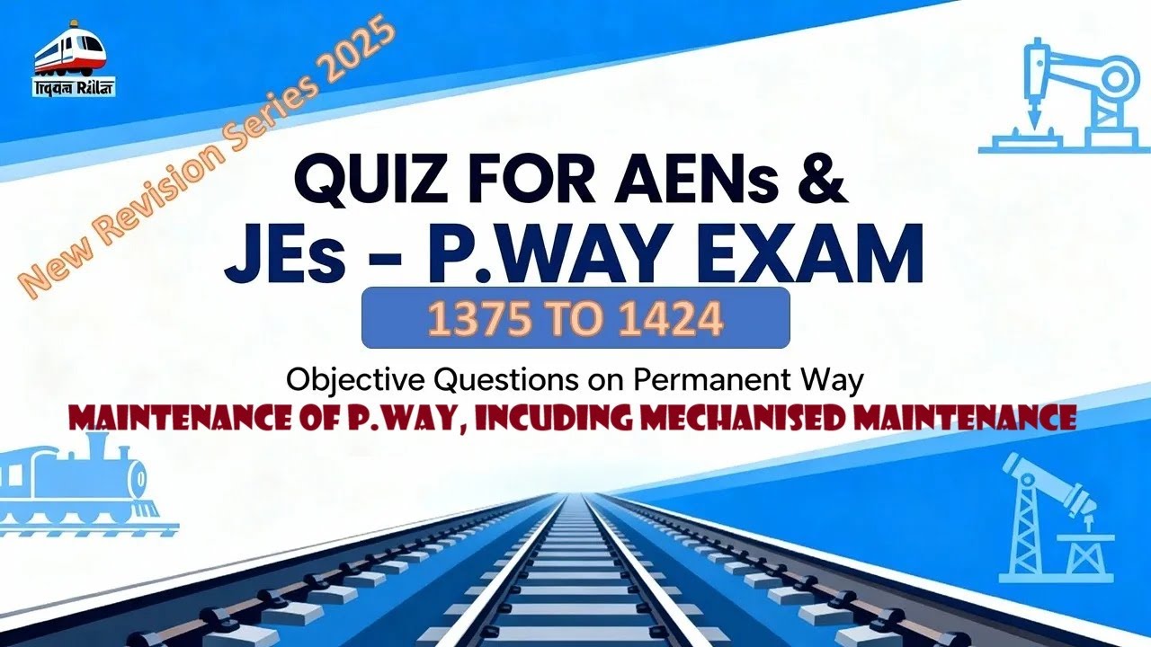 New revision Series 2025 I Part 25 | 1375 to 1424 | JE PWAY & ADEN EXAM