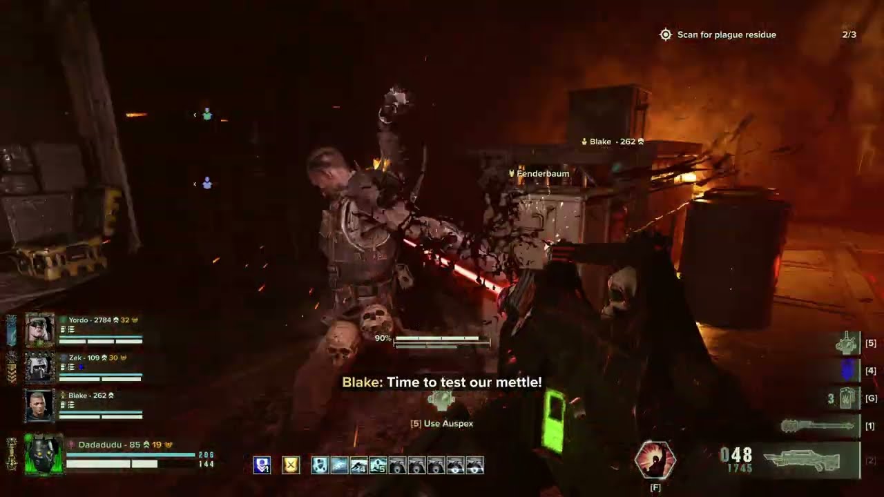 Veteran Recon Lasgun + Shock Maul Hab Dreyko Auric | Darktide