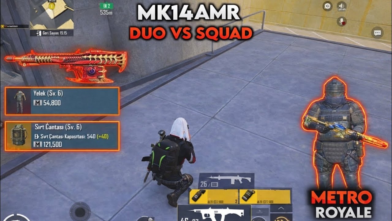 KUTUP ÜSTÜ GELİŞMİŞ MOD 1 VS 12 DİYEBİRİM İYi İZLENMELER PUBG METRO ROYALE👋❤️📣