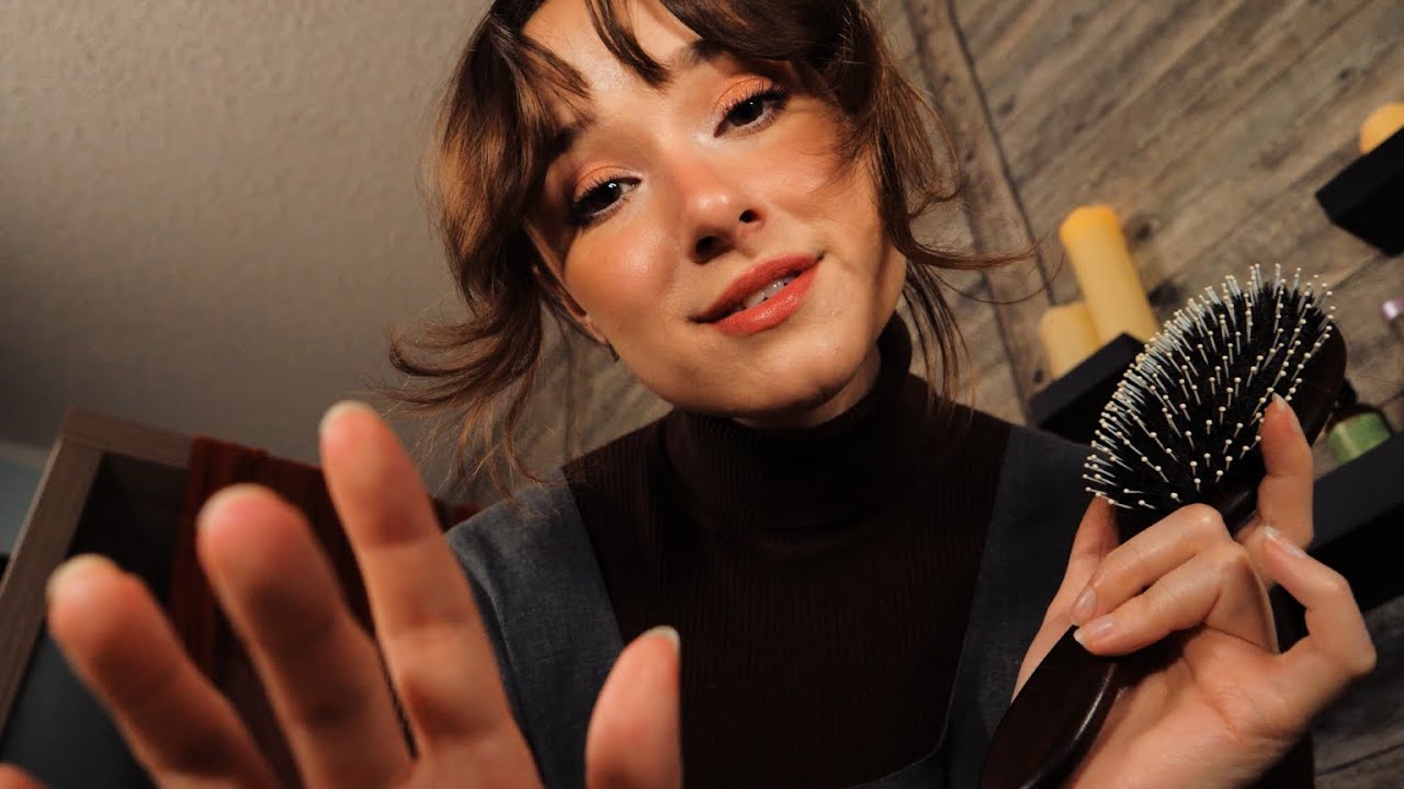 ASMR In Bed, Maid Pampers You 😴 Hair Brushing, Skin Care, Personal Attention