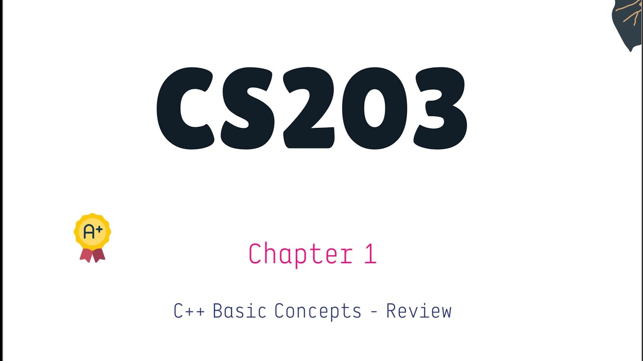 Lecture 01 CS 203 (data structure) | KCST