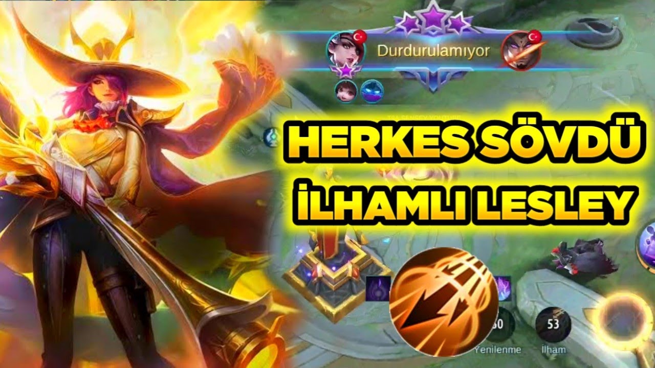 İLHAMLI LESLEY ALDIM DİYE HERKES KÜFÜR ETTİ GEREKENİ YAPTIK SENSEY Mobile Legends