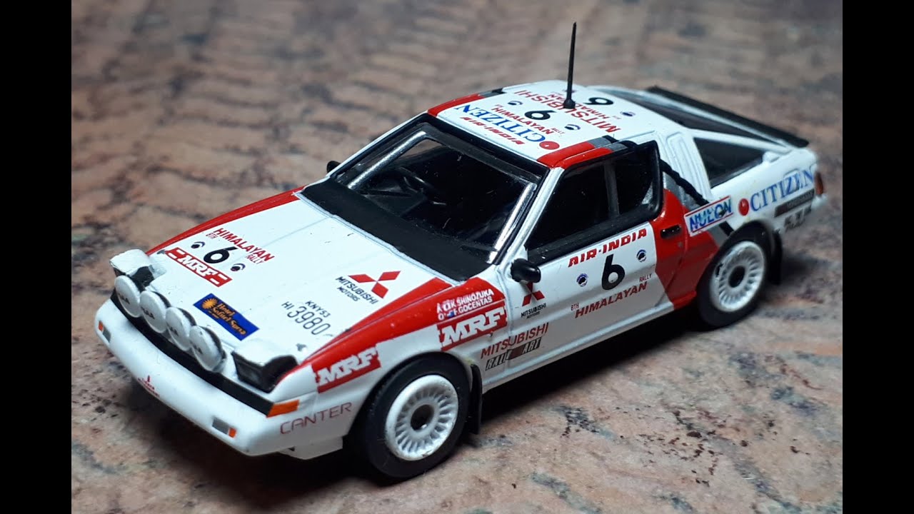 Обзор масштабной модели автомобиля Mitsubishi Starion 4x4 Himalayan Rally 1987 от CM в масштабе 1...