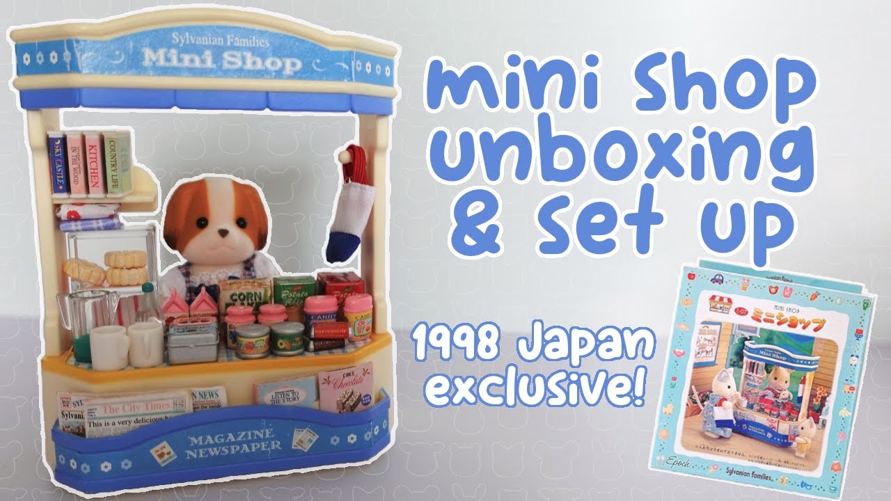 Sylvanian Families Mini Shop unboxing and set up [vintage Japan exclusive] | ミニショップ