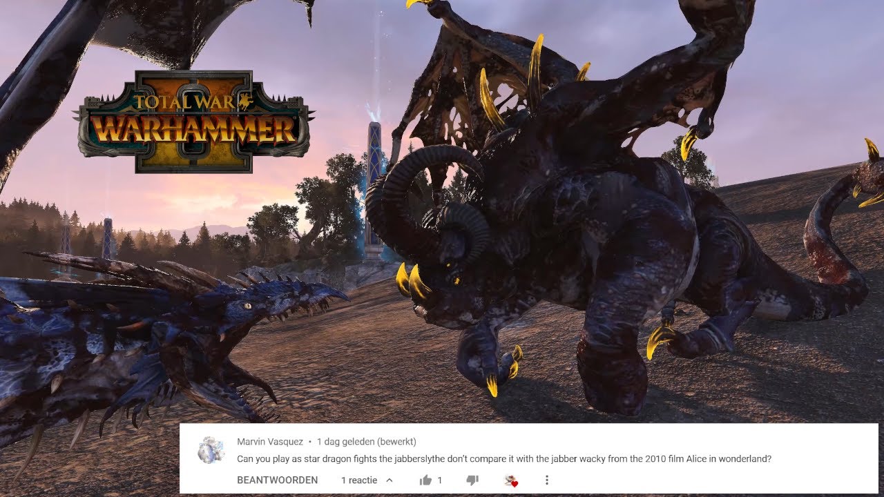 Star Dragon VS The Vorbergland Broodmother (Jabberslythe) | Total War: Warhammer 2