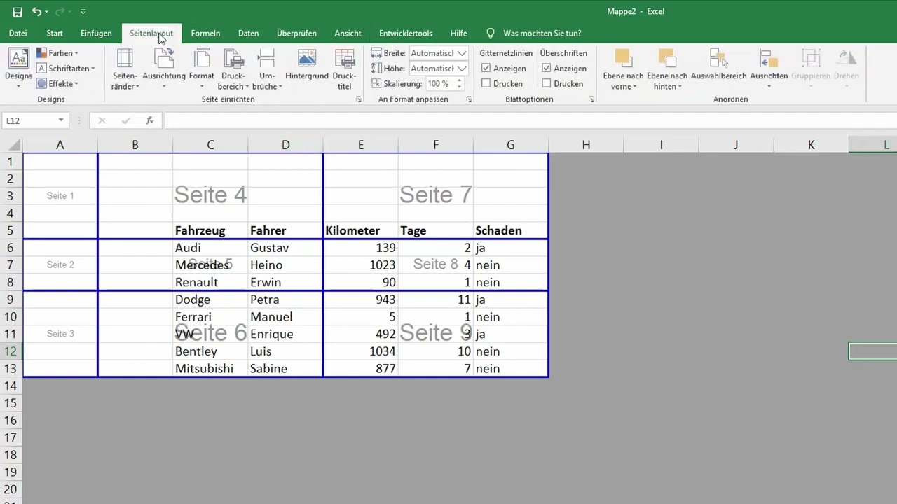 Excel: Seitenumbruch l&ouml;schen &ndash; manuelle Umbr&uuml;che entfernen
