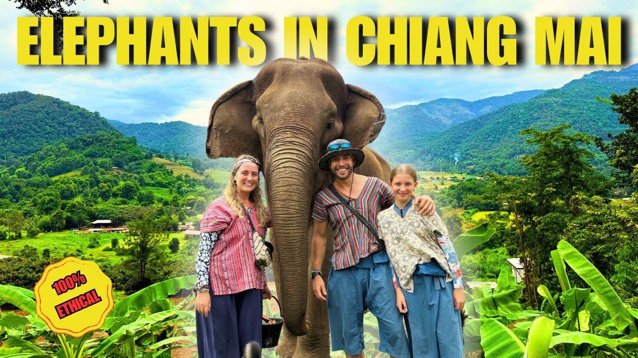 Visiting an Ethical Elephant Sanctuary in Chiang Mai | Full-Time Travel Family