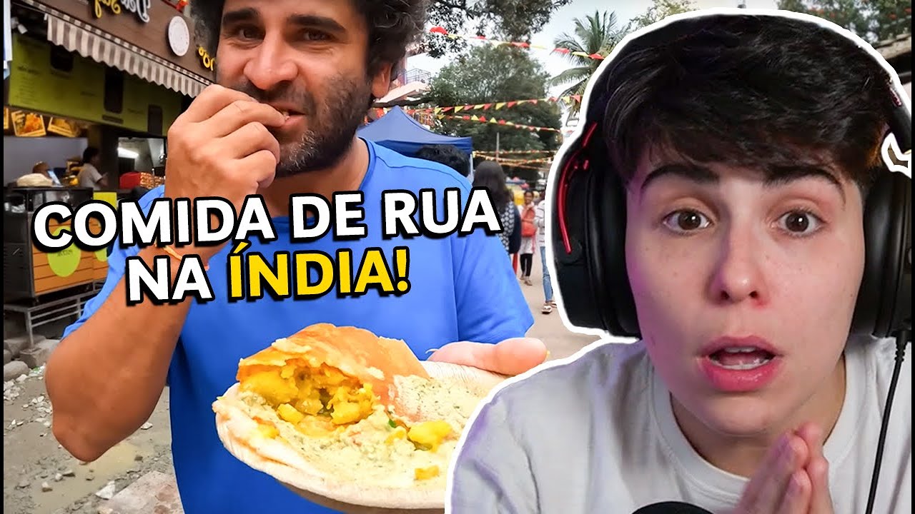 PROVARIAS?! REAGINDO A COMIDA DE RUA NA INDIA!