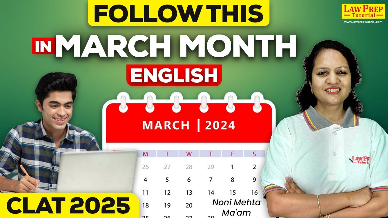 CLAT 2025 : Complete Preparation Strategy for English in March month | English for CLAT