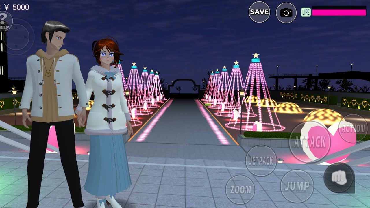 Sakura school simulator visit a her dairy farm