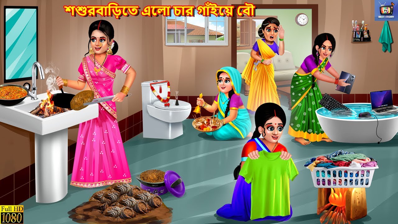 Sasurbarite elo char gaiye bou | শশুরবাড়িতে এলো চার গাঁইয়ে বৌ | Moral Stories | Bengali Story |Story