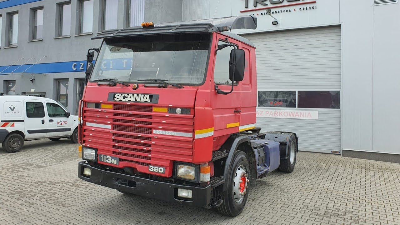 SCANIA 113 M 360 ,Manual Pumpe, Steel/Air
